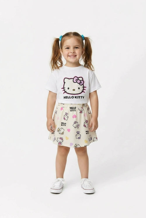 Hello Kitty Tee &amp; Skirt Set